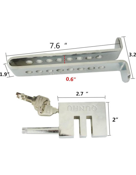 Bloqueo de Freno de Coche WJSKDQ Antirrobo Acero Inoxidable