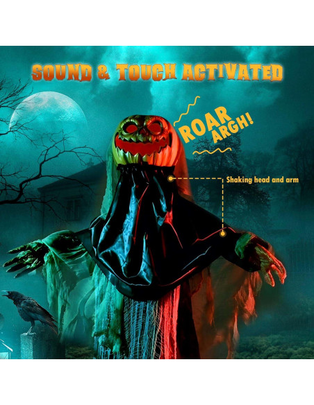 Decoración Halloween Animatrónica AW Jack-O-Lantern 1.68m
