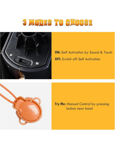 Decoración Halloween Animatrónica AW Jack-O-Lantern 1.68m