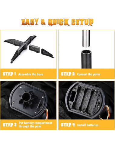 Decoración Halloween Animatrónica AW Jack-O-Lantern 1.68m