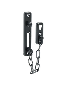 Cerradura de cadena Mooche 220mm acero inoxidable negra