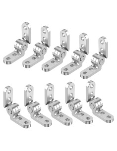 Kit de 10 Bisagras de Gafas KishYa Acero Inoxidable Plateado