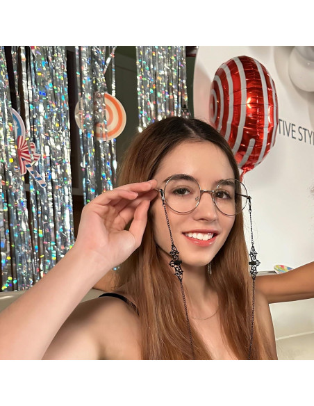 Cadena de Gafas Gótica DS. DISTINCTIVE STYLE 2 Pzs Halloween