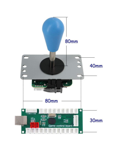 Kit Controlador Arcade SJ@JX USB Joystick 8 Vías y Botones