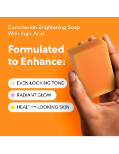 Jabón Aclarador Lunavia 99g - Ácido Kójico, Vitamina C, Retinol 2