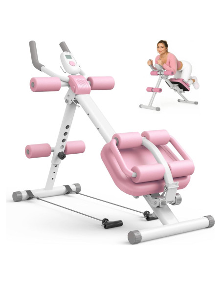 Máquina Multifuncional Abdominal EPHESPORT EP-AB Plegable Rosa
