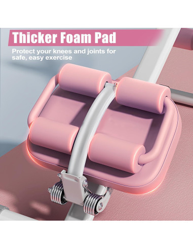 Máquina Multifuncional Abdominal EPHESPORT EP-AB Plegable Rosa