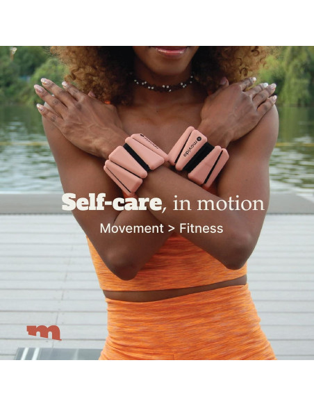 Pesas de Muñeca y Tobillo Movido 0.45 kg Ajustables Rosa