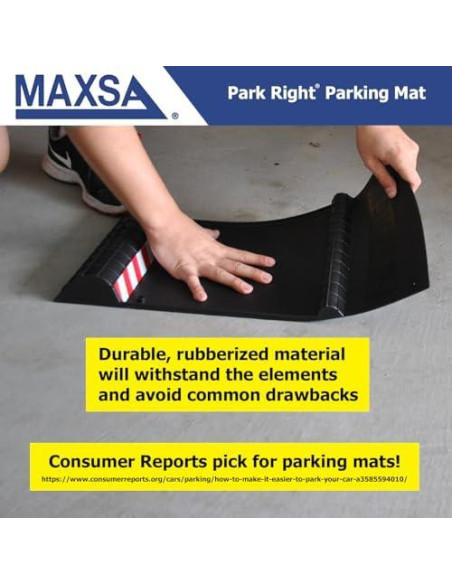 Alfombrilla de Estacionamiento Maxsa Park Right 54.6x28cm Negra