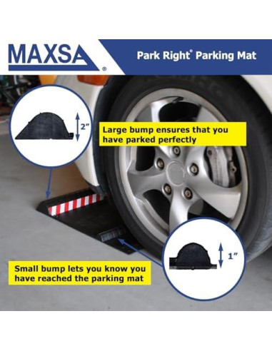 Alfombrilla de Estacionamiento Maxsa Park Right 54.6x28cm Negra