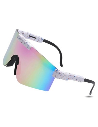 Gafas de Ciclismo UV400 Unisex - Lentes Polarizados Púrpura