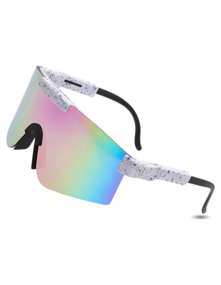 Gafas de Ciclismo UV400 Unisex - Lentes Polarizados Púrpura