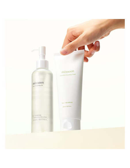 Set de Doble Limpieza Mixsoon - Espuma Centella 150ml + Aceite Frijol 195ml