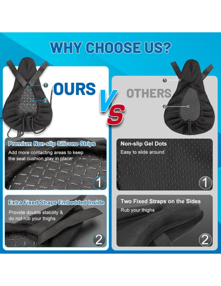 Funda de Asiento de Bicicleta APECYC con Almohadilla de Gel