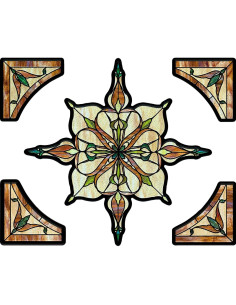 Calcomanía de Ventana ADD.HERES 30x40 cm Luz Estrellada Ámbar 2