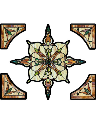 Calcomanía de Ventana ADD.HERES 30x40 cm Luz Estrellada Ámbar