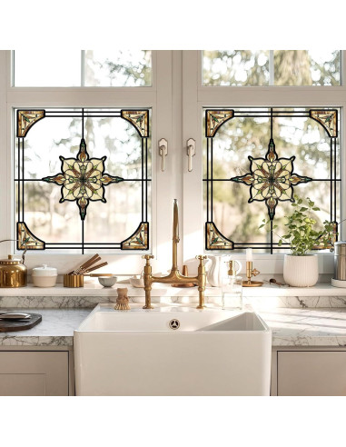 Calcomanía de Ventana ADD.HERES 30x40 cm Luz Estrellada Ámbar