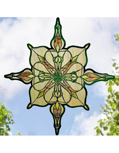 Calcomanía de Ventana ADD.HERES 30x40 cm Luz Estrellada Ámbar