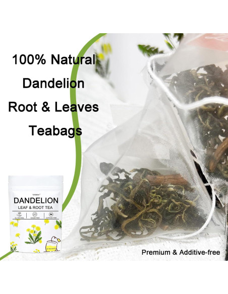 Té Herbal Detox TZTZBOM Diente de León 50 Bolsas 100g