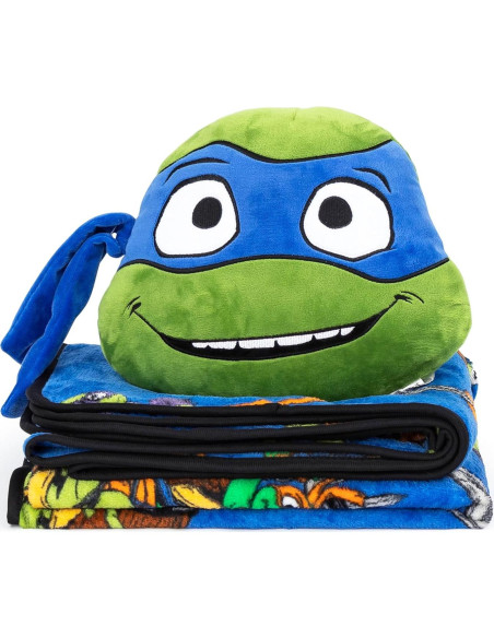 Set de Manta y Almohada Peluche Jay Franco Tortugas Ninja
