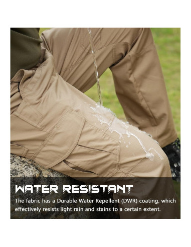 Pantalones Tácticos SPOSULEI Ripstop Hombre 9 Bolsillos 76 cm