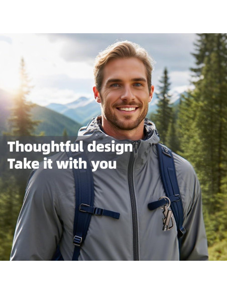 Encendedor Reutilizable Flintsafe con Abrelatas y Llavero Gris