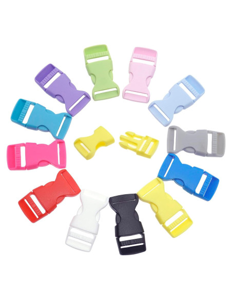 Hebilla de liberación lateral 5/8" POM para paracord - 24 piezas