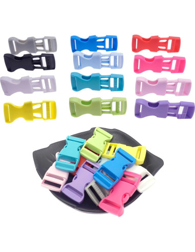 Hebilla de liberación lateral 5/8" POM para paracord - 24 piezas