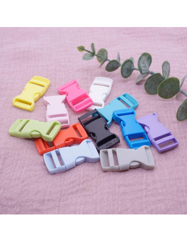 Hebilla de liberación lateral 5/8" POM para paracord - 24 piezas