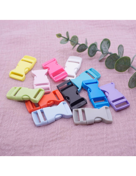 Hebilla de liberación lateral 5/8" POM para paracord - 24 piezas