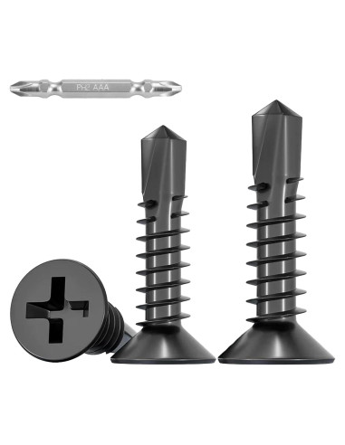 120 Tornillos Autoperforantes HanTof Acero Inoxidable 410 16mm