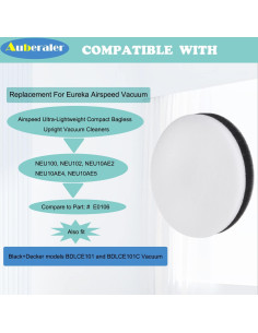 6 Filtros de Repuesto Auberaler para Aspiradora Eureka NEU100 2