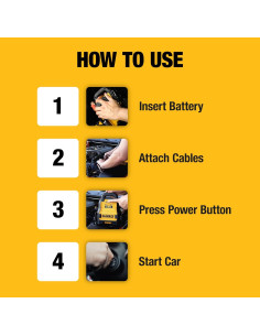 Aumentador de Batería DeWalt DXAE20VBBK con Batería 20V 5Ah 2