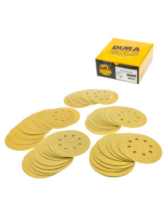 Discos de Lijado Dura-Gold Premium 5" - 50 Piezas Variadas