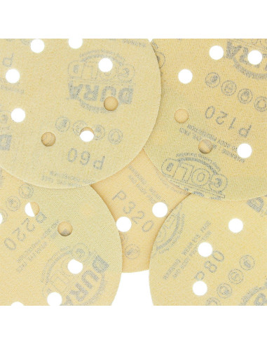 Discos de Lijado Dura-Gold Premium 5" - 50 Piezas Variadas