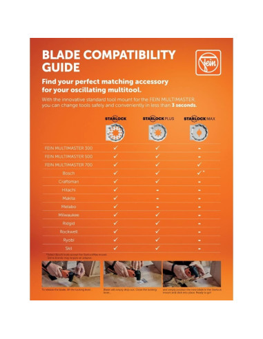 Hoja de sierra Fein E-Cut Standard 4.1 cm - Paquete de 10