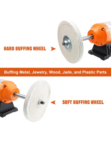 Pulidora de Banco T TOOLSPACE 8" para Metal y Joyería