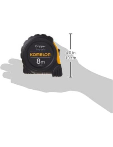 Cinta Métrica Komelon PG85 8m x 25mm con Agarre Ergonómico