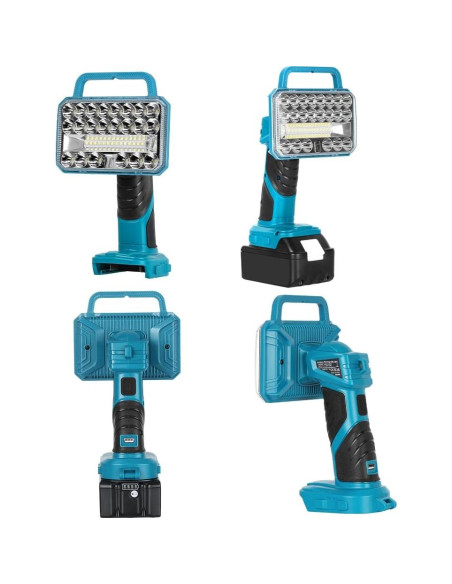 Luz de Trabajo LED 18W XideNauqsh para Batería Makita 18V