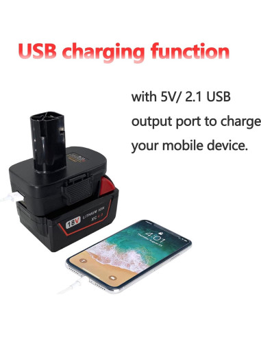 Adaptador de Batería DM18GL Echoyee para Craftsman 19.2V