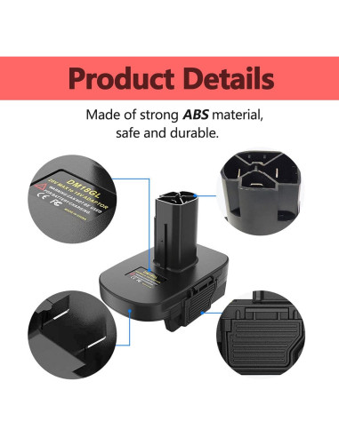Adaptador de Batería DM18GL Echoyee para Craftsman 19.2V