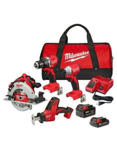 Kit de Herramientas Milwaukee 3693-24Cx - 4 Piezas, 16.7 kg