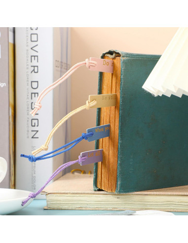 10 Marcadores de Cuero Skyygemm para Biblia - Pastel