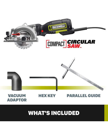 Sierra Circular Compacta Rockwell RK3441K 5" 600W 3500 RPM