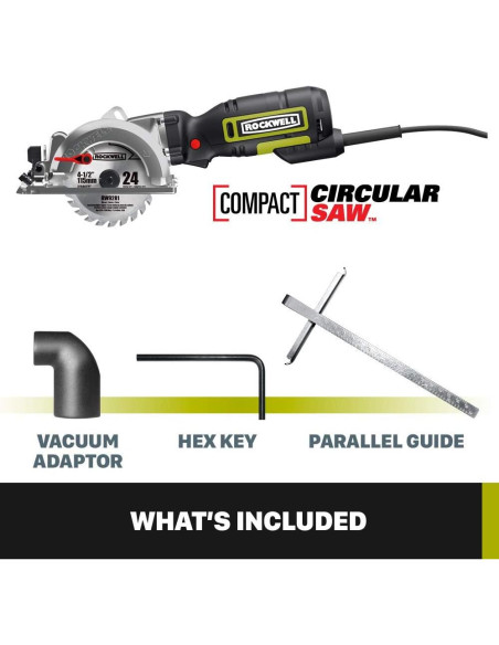 Sierra Circular Compacta Rockwell RK3441K 5" 600W 3500 RPM