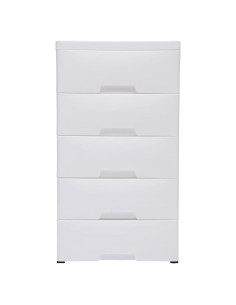 Armario Blanco ZUANYAN 5 Cajones Torre de Almacenamiento