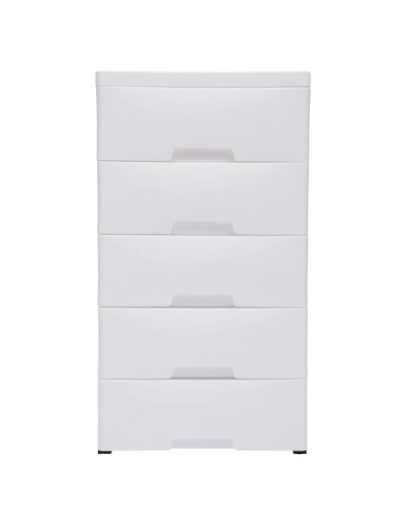 Armario Blanco ZUANYAN 5 Cajones Torre de Almacenamiento