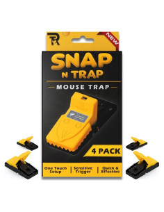 Trampa para Ratones RinneTraps Snap N Trap 4 Unidades Reutilizable