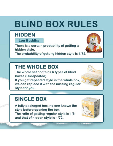 Set de 6 Figuras Coleccionables LouLou Cerdo Gato Serie-2