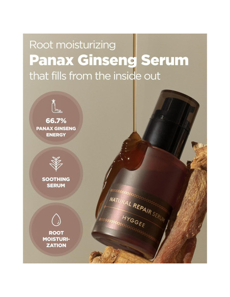 Suero Hidratante Natural Hyggee con Ginseng 30 ml - Antioxidante
